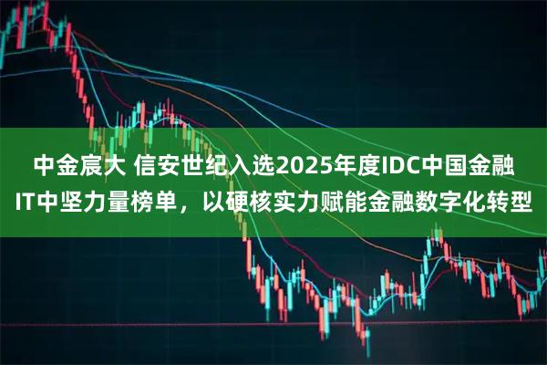 中金宸大 信安世纪入选2025年度IDC中国金融IT中坚力量榜单，以硬核实力赋能金融数字化转型