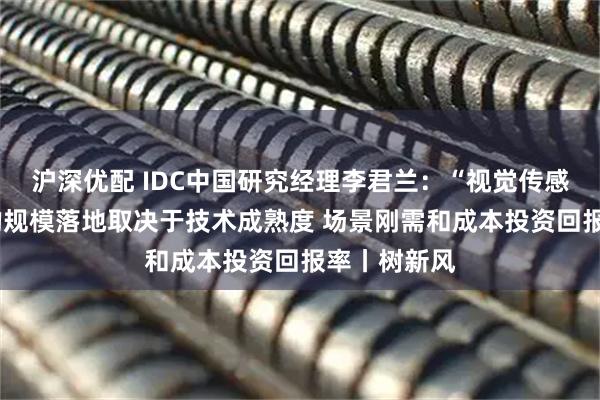 沪深优配 IDC中国研究经理李君兰：“视觉传感+灵巧手”的规模落地取决于技术成熟度 场景刚需和成本投资回报率丨树新风